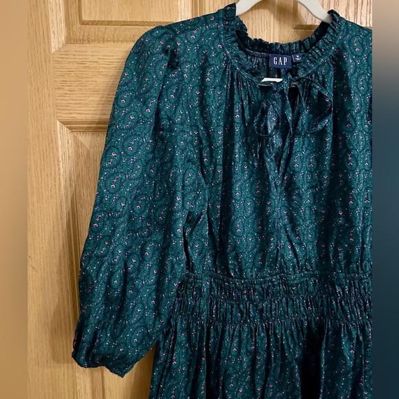 GAP Dark Green Long Sleeve Women’s Dress - Size M - Picture 4 of 9